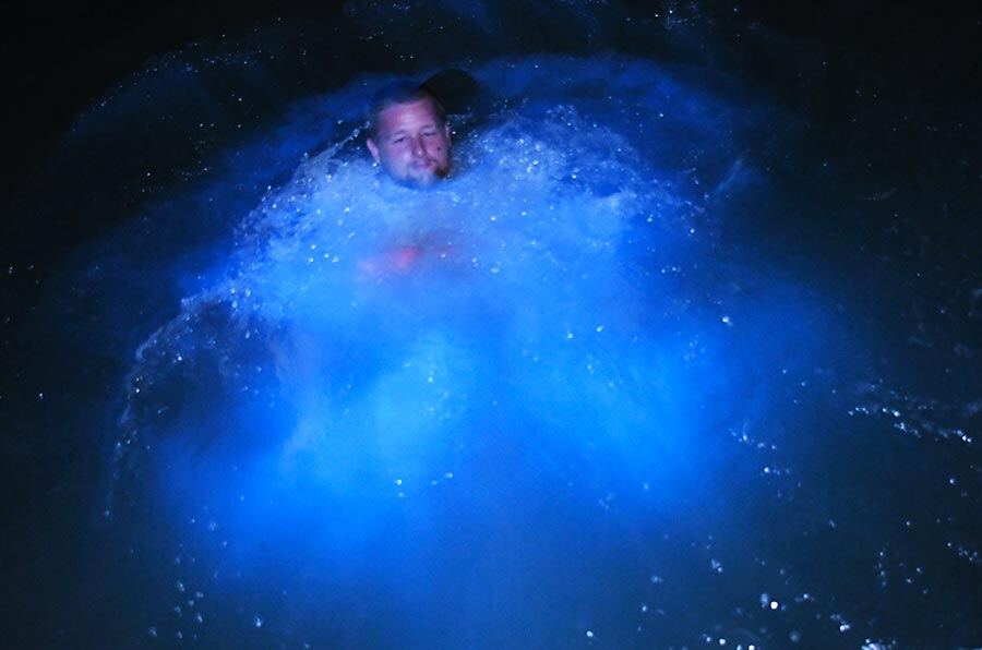 Glistening Waters luminous lagoon night swim in Falmouth